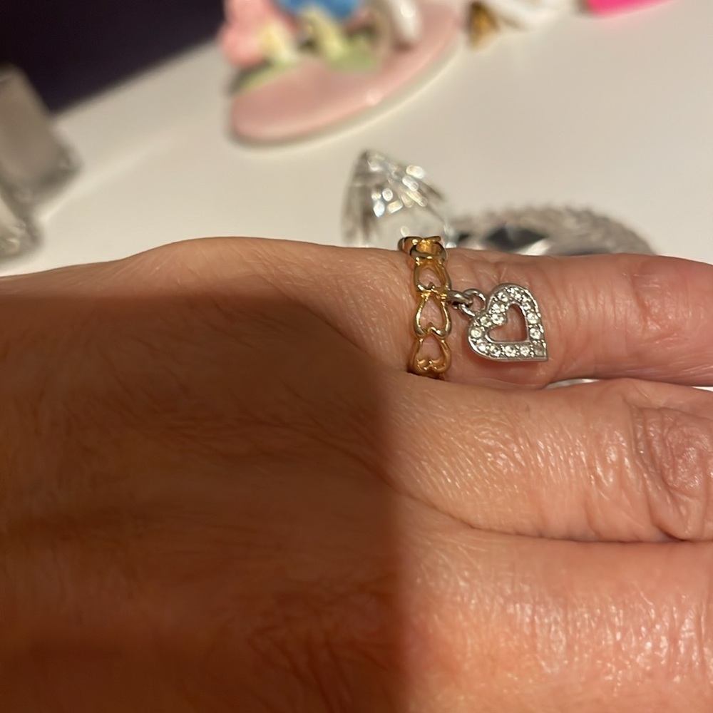 Dangle Heart Ring - image 4